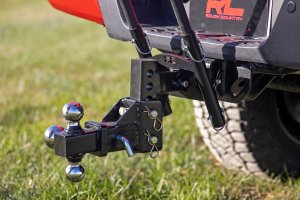 Flag Pole Holder - Rough Country - Dual | 2 Inch Hitch